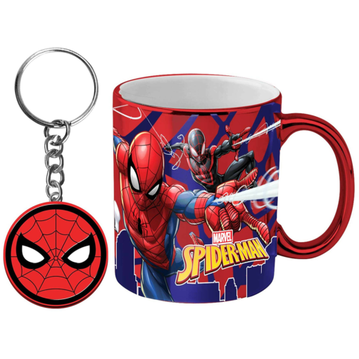 Marvel Spiderman Coffee Mug and Keyring Pack