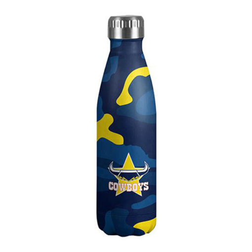 NRL North Queensland Cowboys Stainless Steel Drink Bottle