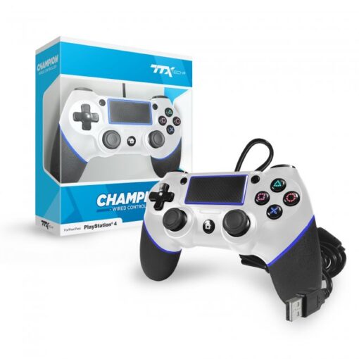 PS4 TTX Tech Champion Wired Controller - White - Image 2