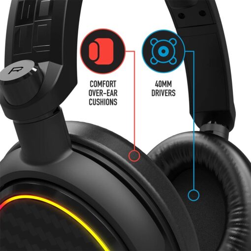 4Gamers - C6-100 Light Up Gaming Headset - Image 4