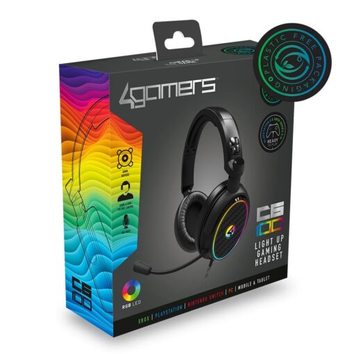 4Gamers - C6-100 Light Up Gaming Headset - Image 8